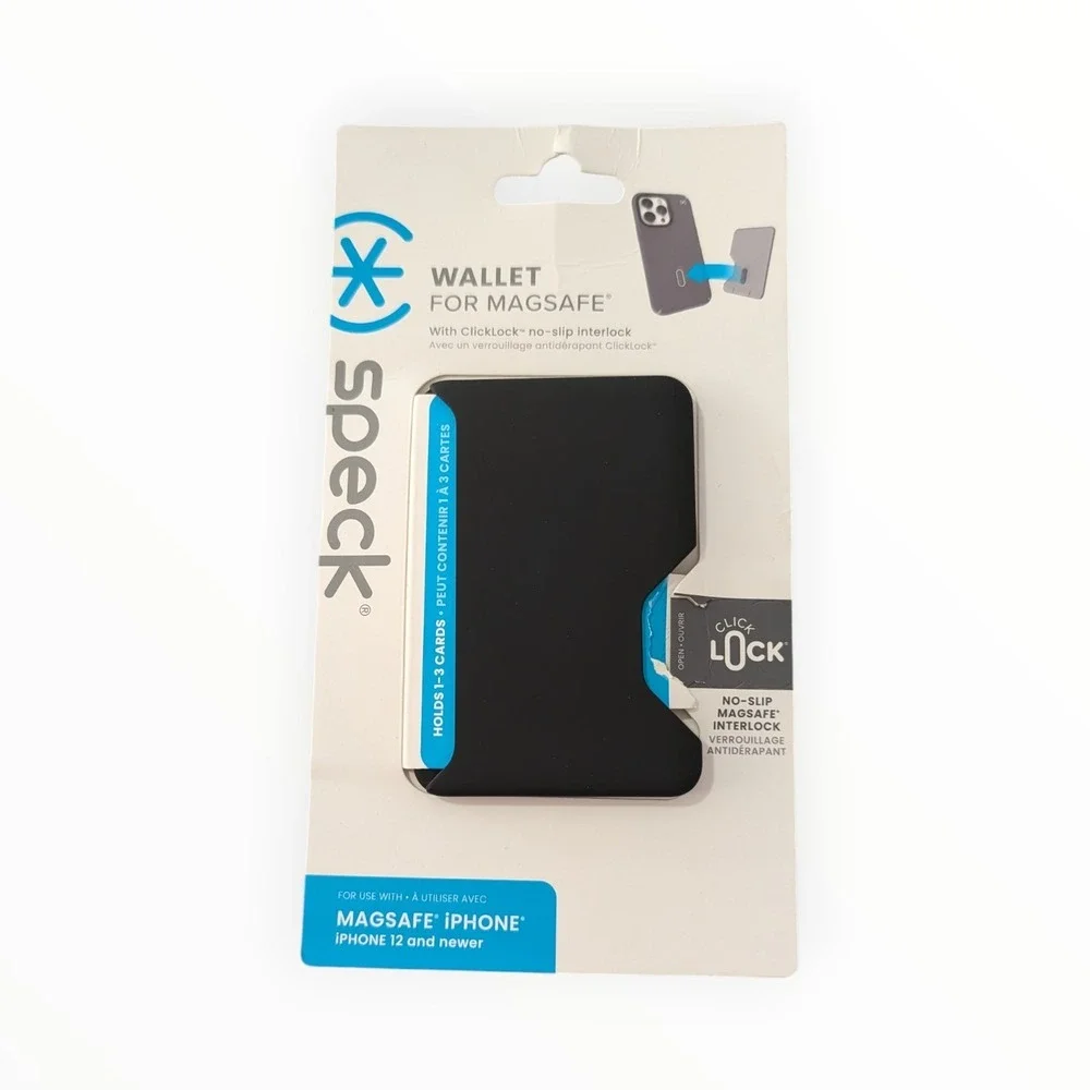 41-P Speck - ClickLock Wallet for MagSafe Phone Case - Black ⬇️
